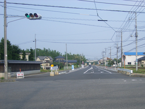県道道路改良工事（守谷市）